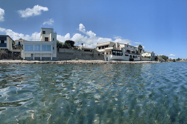 La costa di Trabia vista dal mare